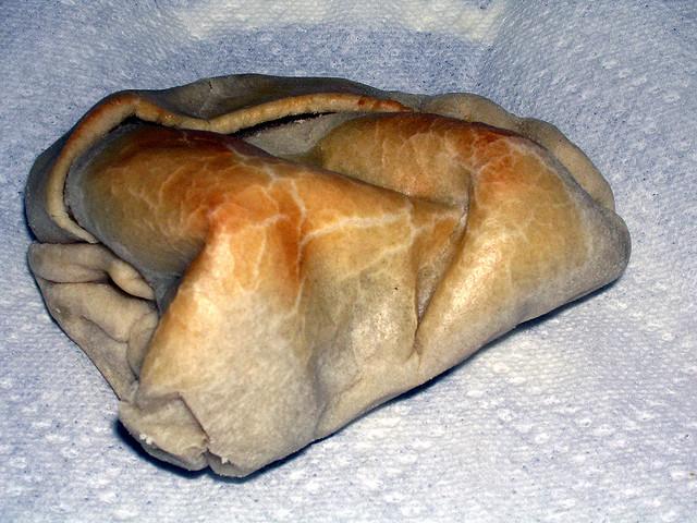 A pastie from Ye Olde Pastie Shop, Bolton