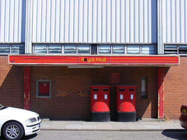 Posting boxes, Chelmsford Sorting Office.